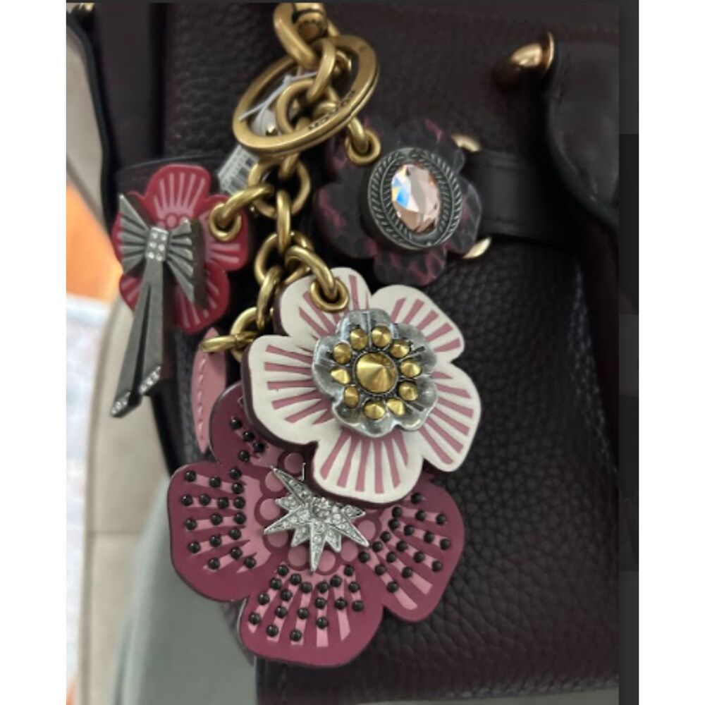 Coach Tea Rose Star Cluster Charm NWT